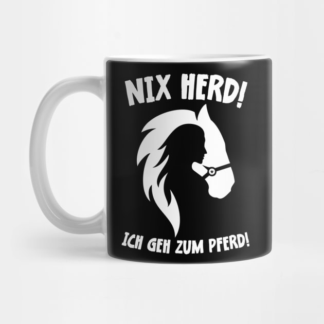 Nix Herd ! Ich geh zum Pferd ! Lustiges Pferde Design by star trek fanart and more